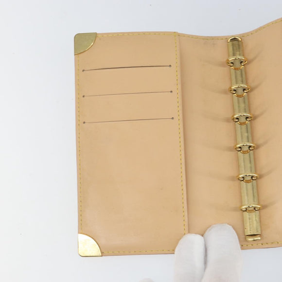 LOUIS VUITTON Multicolor Agenda PM Day Planner Cover White R21074 LV Auth 165640