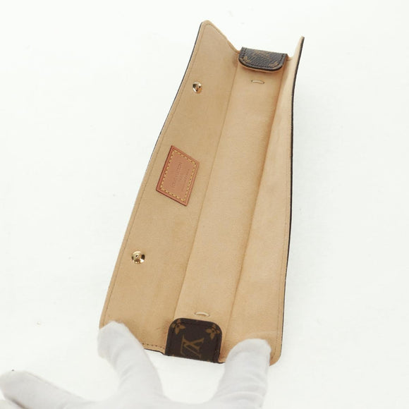 LOUIS VUITTON Monogram Necklace case Jewelry Box LV Auth 165644A