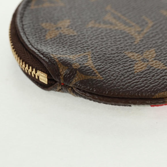 LOUIS VUITTON 2017 Christmas Porte Monnaie Ron Coin Purse M62088 Auth 165645SAM