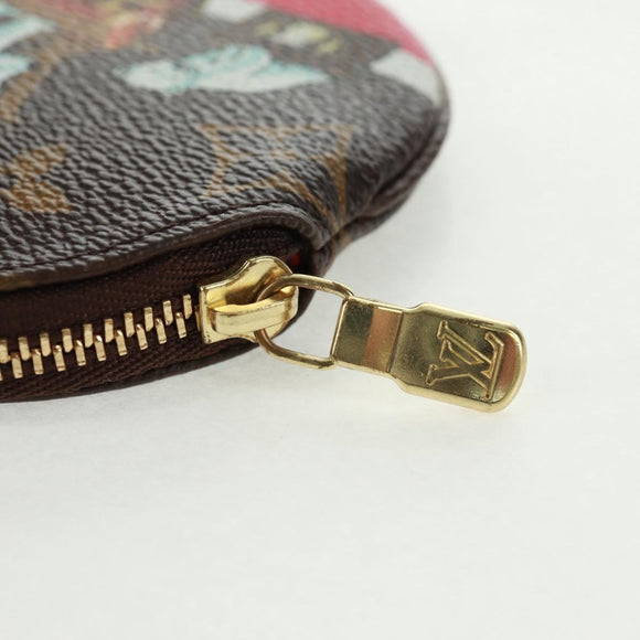 LOUIS VUITTON 2017 Christmas Porte Monnaie Ron Coin Purse M62088 Auth 165645SAM