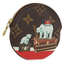 LOUIS VUITTON 2017 Christmas Porte Monnaie Ron Coin Purse M62088 Auth 165645SAM-1