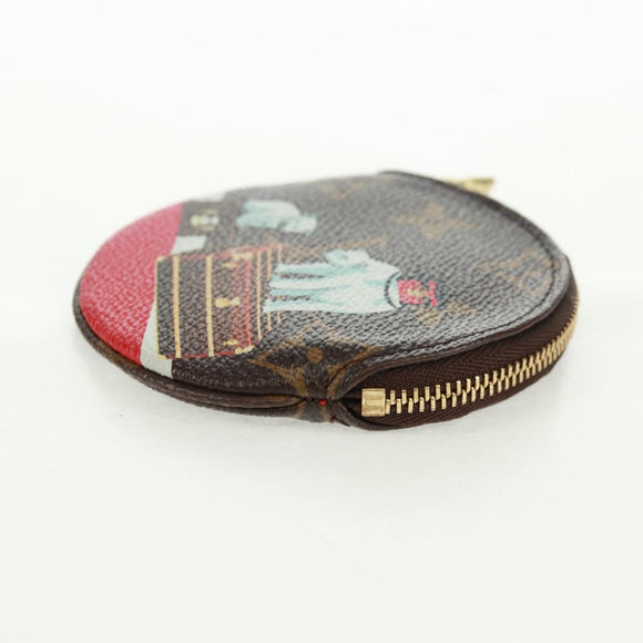 LOUIS VUITTON 2017 Christmas Porte Monnaie Ron Coin Purse M62088 Auth 165645SAM