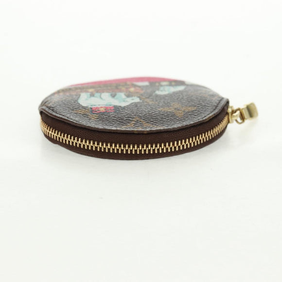 LOUIS VUITTON 2017 Christmas Porte Monnaie Ron Coin Purse M62088 Auth 165645SAM