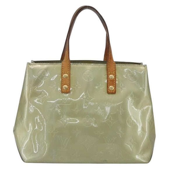 LOUIS VUITTON Monogram Vernis Reade PM Hand Bag Gris M91145 LV Auth 165648