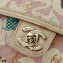 CHANEL Matelasse 25 Single Flap Chain Bag Canvas Beige Gold CC Auth 165652SAV-15