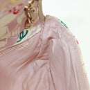 CHANEL Matelasse 25 Single Flap Chain Bag Canvas Beige Gold CC Auth 165652SAV-21