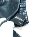 Salvatore Ferragamo Gancini Gloves Leather Black Auth 165653M-14