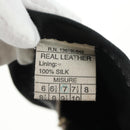 Salvatore Ferragamo Gancini Gloves Leather Black Auth 165653M-16