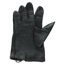 Salvatore Ferragamo Gancini Gloves Leather Black Auth 165653M-7