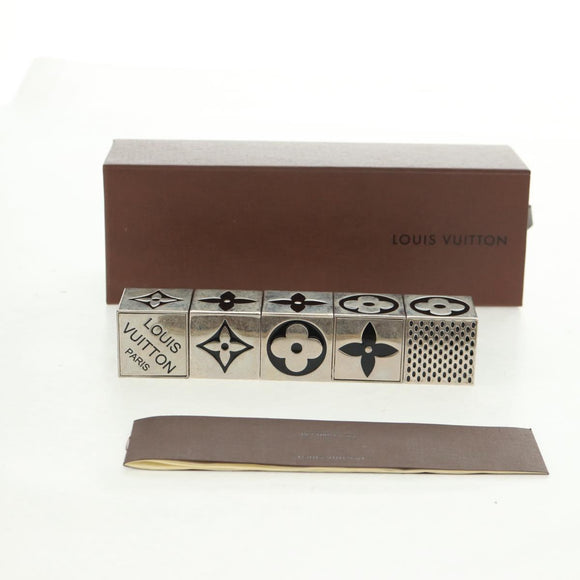 LOUIS VUITTON LV Cube Game Playing Cards metal Silver M99454 LV Auth 165655A