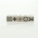 LOUIS VUITTON LV Cube Game Playing Cards metal Silver M99454 LV Auth 165655A-4