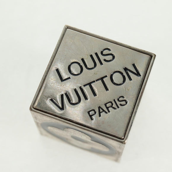 LOUIS VUITTON LV Cube Game Playing Cards metal Silver M99454 LV Auth 165655A