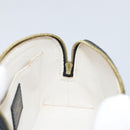 LOUIS VUITTON Giant Crafty Pochette Cosmetic PM Creme Caramel M45475 Auth 165656-17