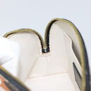 LOUIS VUITTON Giant Crafty Pochette Cosmetic PM Creme Caramel M45475 Auth 165656-18