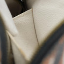LOUIS VUITTON Giant Crafty Pochette Cosmetic PM Creme Caramel M45475 Auth 165656-12
