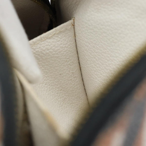 LOUIS VUITTON Giant Crafty Pochette Cosmetic PM Creme Caramel M45475 Auth 165656