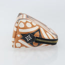 LOUIS VUITTON Giant Crafty Pochette Cosmetic PM Creme Caramel M45475 Auth 165656-3