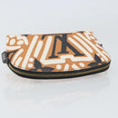 LOUIS VUITTON Giant Crafty Pochette Cosmetic PM Creme Caramel M45475 Auth 165656-5