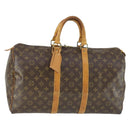 LOUIS VUITTON Monogram Keepall 45 Boston Bag M41428 LV Auth 165657-1