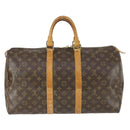 LOUIS VUITTON Monogram Keepall 45 Boston Bag M41428 LV Auth 165657-2