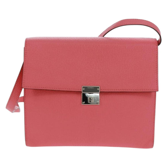 HERMES Click 16 Shoulder Bag Glenemush Pink Silver Auth 165658SM