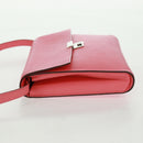 HERMES Click 16 Shoulder Bag Glenemush Pink Silver Auth 165658SM-4