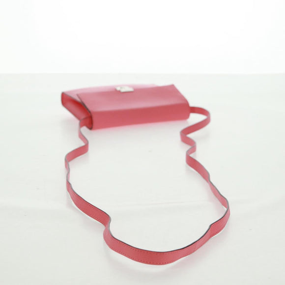 HERMES Click 16 Shoulder Bag Glenemush Pink Silver Auth 165658SM