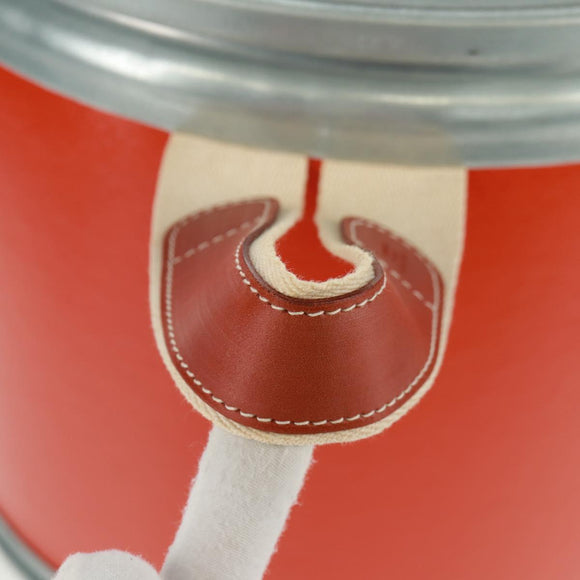 HERMES Saddle box Accessory Case metal Orange H800108E 9J Auth 165660V