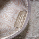 Salvatore Ferragamo Gancini Hand Bag Leather Gold Auth 165661-24