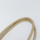 Salvatore Ferragamo Gancini Hand Bag Leather Gold Auth 165661-8