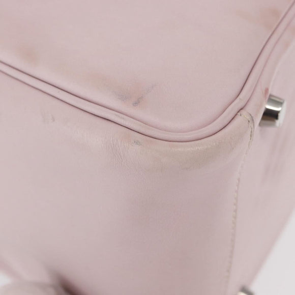 HERMES Lindy 30 Handtasche Sikkim Rosa Silber Original 165664