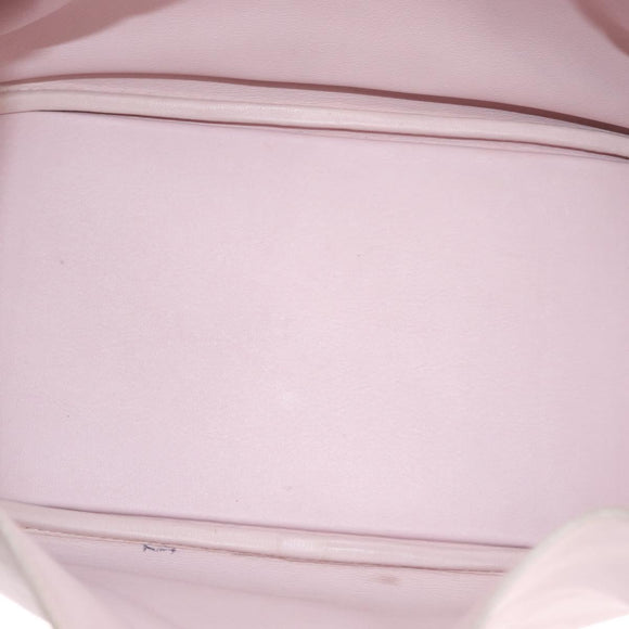 HERMES Lindy 30 Hand Bag Sikkim Pink Silver Auth 165664