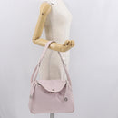 HERMES Lindy 30 Handtasche Sikkim Rosa Silber Original 165664-25