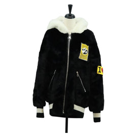 DOLCE&GABBANA Panda Hooded Jacket Black White Auth 165667SM