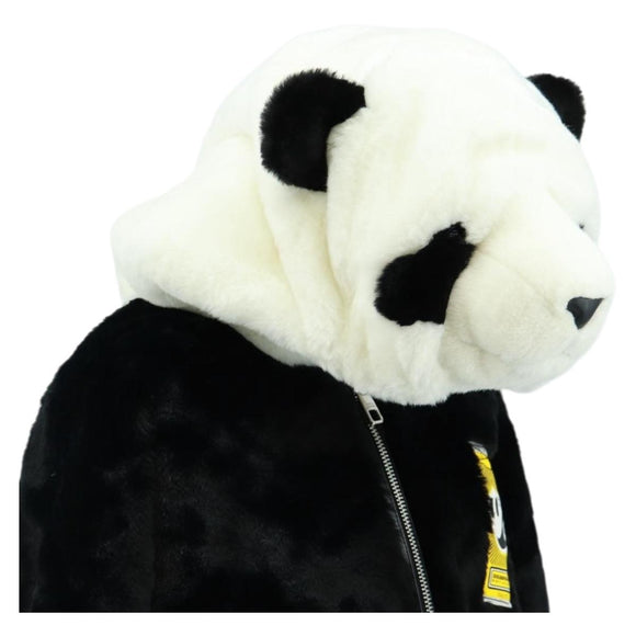DOLCE&GABBANA Panda Hooded Jacket Black White Auth 165667SM