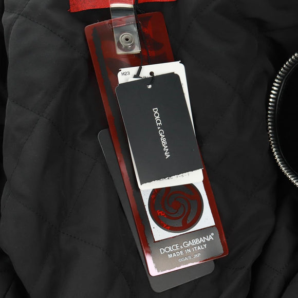 DOLCE&GABBANA Panda Hooded Jacket Black White Auth 165667SM