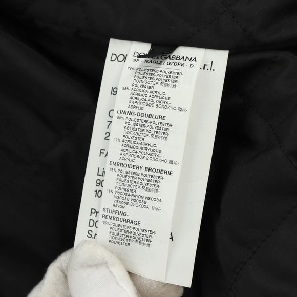 DOLCE&GABBANA Panda Hooded Jacket Black White Auth 165667SM