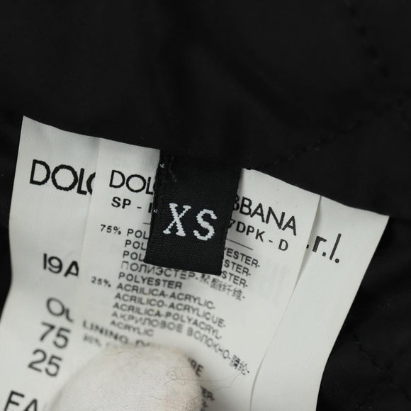 DOLCE&GABBANA Panda Hooded Jacket Black White Auth 165667SM