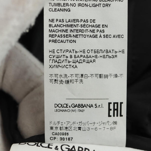 DOLCE&GABBANA Panda Hooded Jacket Black White Auth 165667SM