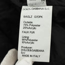 DOLCE&GABBANA Panda Hooded Jacket Black White Auth 165667SM-27