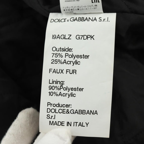 DOLCE&GABBANA Panda Hooded Jacket Black White Auth 165667SM