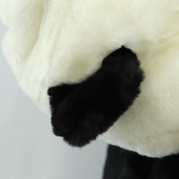 DOLCE&GABBANA Panda Hooded Jacket Black White Auth 165667SM