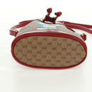 GUCCI × Doraemon Micro GG Supreme Shoulder Bag PVC Beige 647801 Auth 165675SM-6