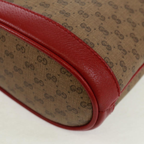 GUCCI × Doraemon Micro GG Supreme Shoulder Bag PVC Beige 647801 Auth 165675SM