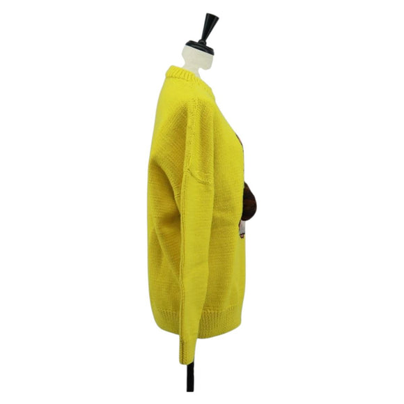 LOEWE x Studio Ghibli Spirited Away knitted Fabrics Wool Yellow Auth 165676SM