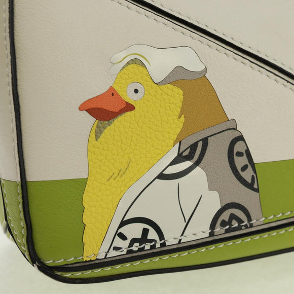 LOEWE × Studio Ghibli Spirited Away Otori Puzzle Bag Leather 2way Auth 165683SM
