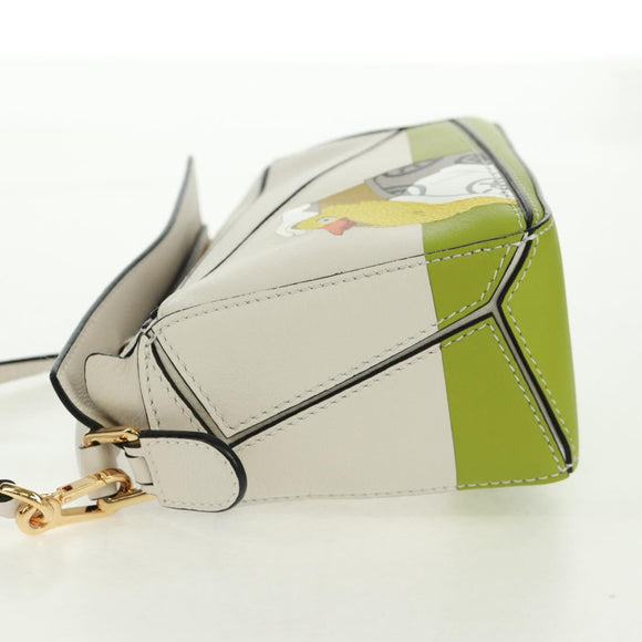 LOEWE × Studio Ghibli Spirited Away Otori Puzzle Bag Leather 2way Auth 165683SM