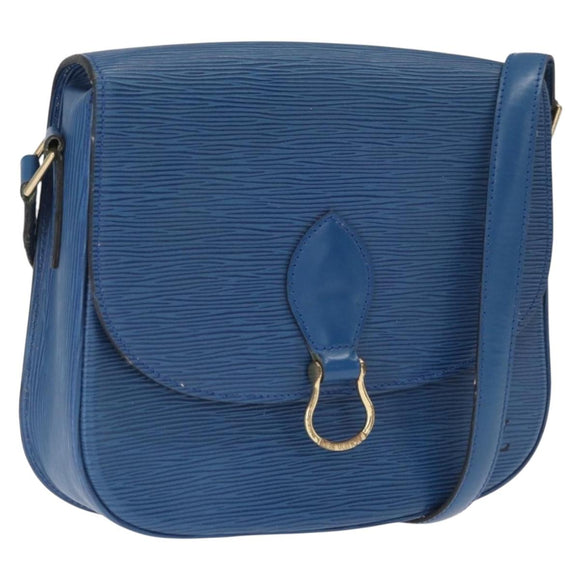 LOUIS VUITTON Epi Saint Cloud GM Shoulder Bag Toledo Blue M52195 LV Auth 165711