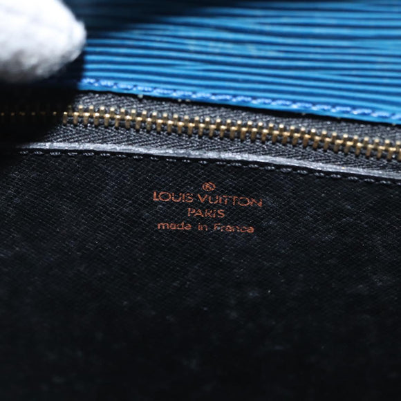 LOUIS VUITTON Epi Saint Cloud GM Shoulder Bag Toledo Blue M52195 LV Auth 165711