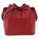 LOUIS VUITTON Epi Petit Noe Shoulder Bag Red M44107 LV Auth 165713-13